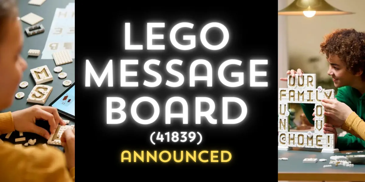 LEGO Message Board Set Officially Announced